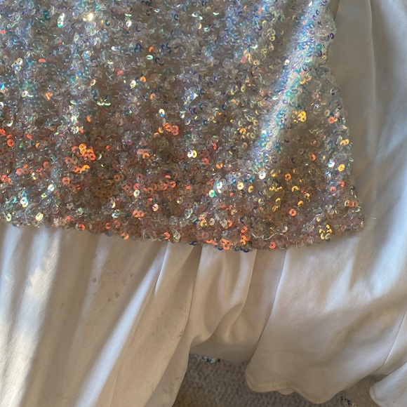 Liquid Crystal Sequins Wedding Gown Dress Tiffany Designs - Picture 12 of 14